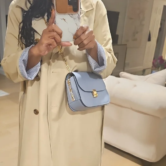 Valentino Garavani Chain Flap Bag - Aqua - Picture 4 of 5